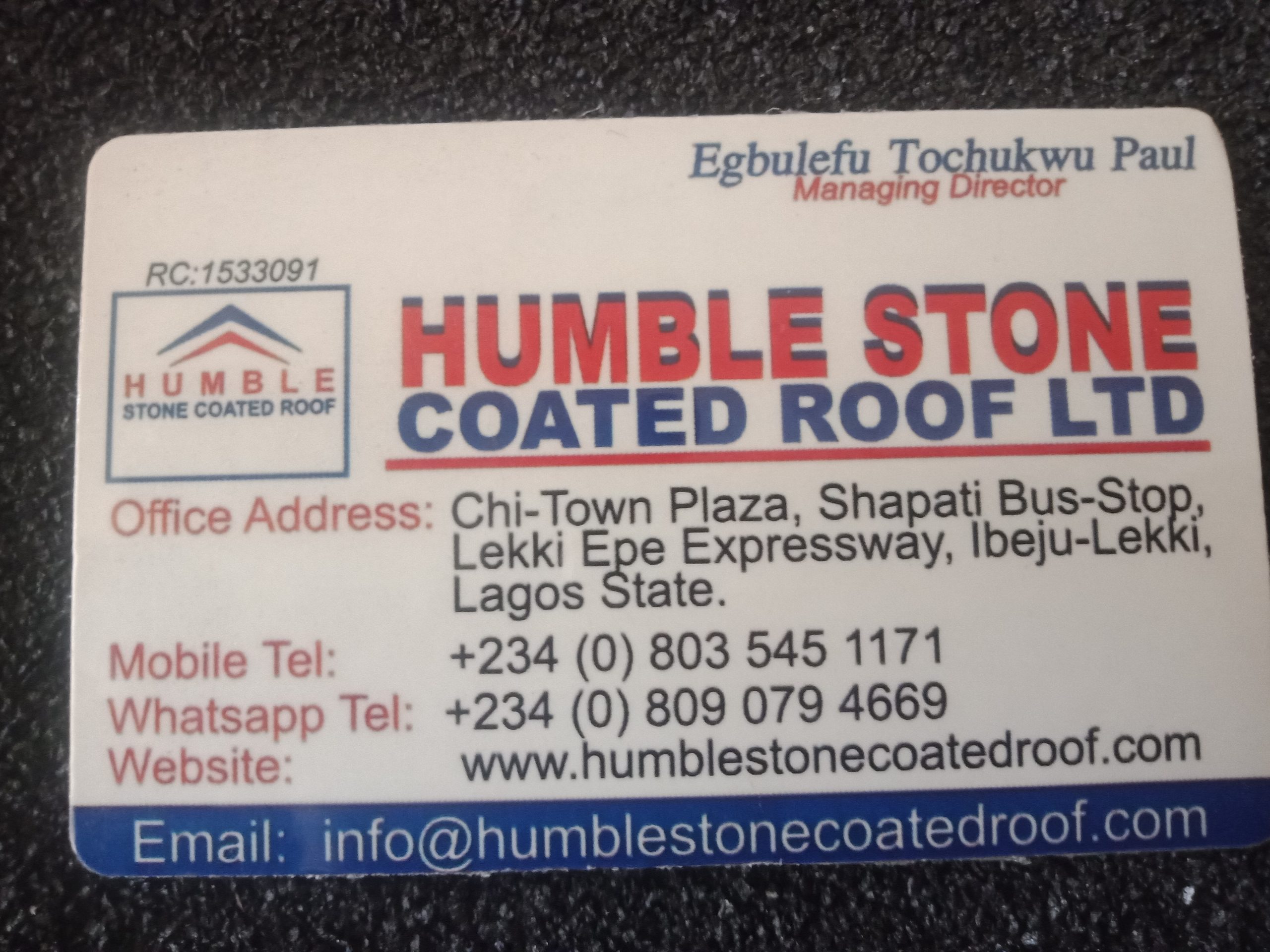 Humble Stone Caoted Roof LTD