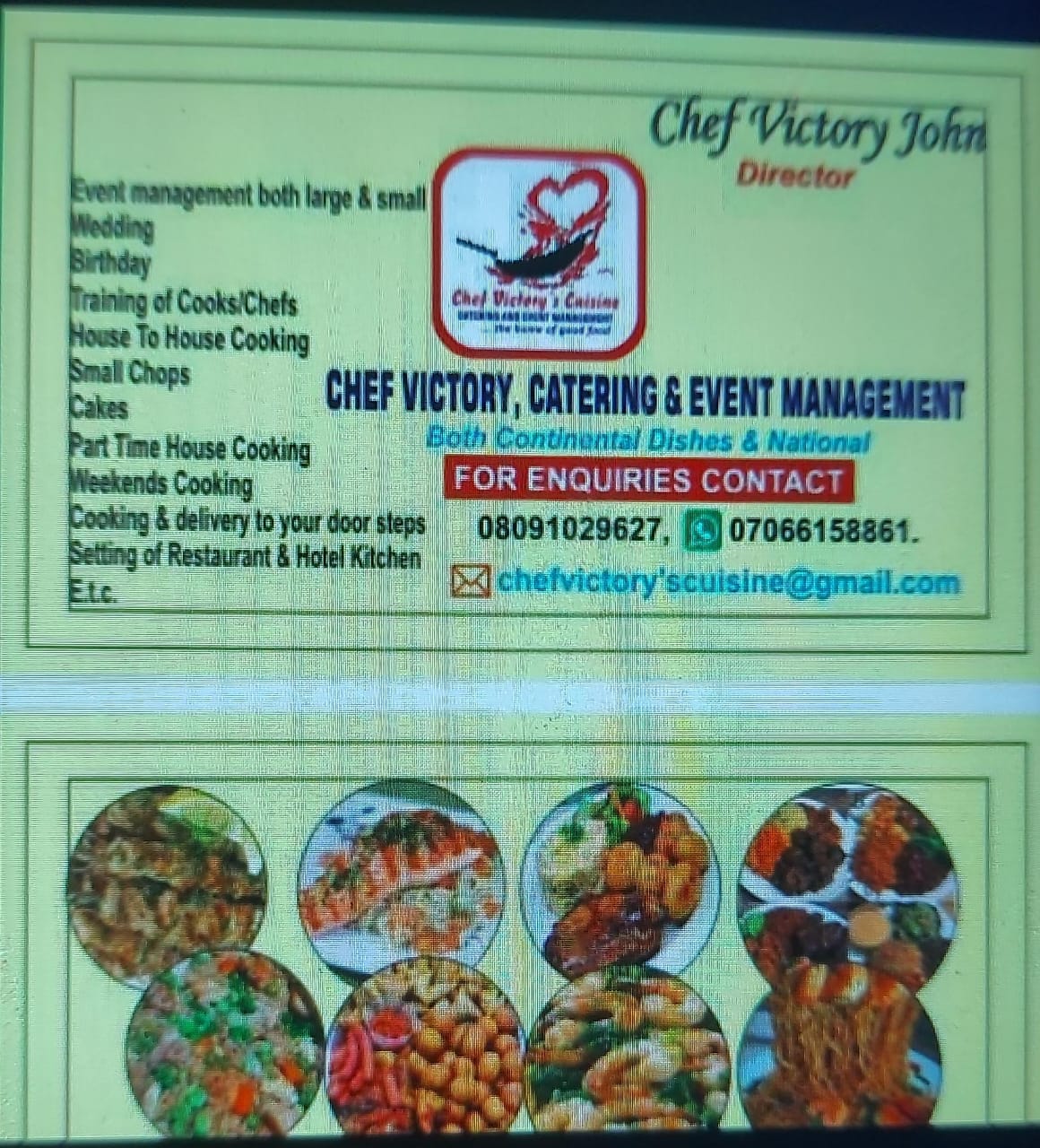 Chef Victory Catering and Event Management
